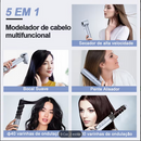 GOKOCO Secador de Cabelo 5 em 1 Conjunto, Escova Secadora 1400W Alta Velocidade 110000 Rpm, Kit Modelador Liso e Cacheado com Bocal Magnético Compatível com 110v e 127v