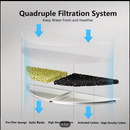 Dispensador de Água para Pets, Fonte de Água para Gatos, Dispensador Automático de Comida com Janela de Nível de Água, Sensor de Movimento, Operação Silenciosa, para Pets Pequenos e Médios