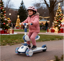 Patinete Criança Dobrável Musical com Luzes Rodas que Brilham Altura Regulável Suporta até 50kg - Premium
