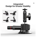 Ulanzi 3 polegadas/4.5 polegadas câmera de ação bomba manual ventosa a vácuo 1/4 "3/8" suporte estabilizador de câmera para telefone gopro insta360