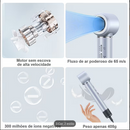 GOKOCO Secador de Cabelo 5 em 1 Conjunto, Escova Secadora 1400W Alta Velocidade 110000 Rpm, Kit Modelador Liso e Cacheado com Bocal Magnético Compatível com 110v e 127v
