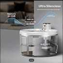 Dispensador de Água para Pets, Fonte de Água para Gatos, Dispensador Automático de Comida com Janela de Nível de Água, Sensor de Movimento, Operação Silenciosa, para Pets Pequenos e Médios